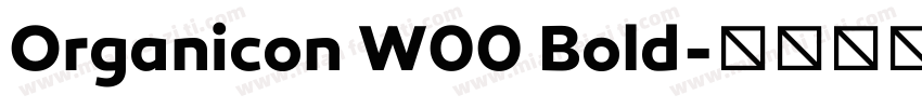 Organicon W00 Bold字体转换